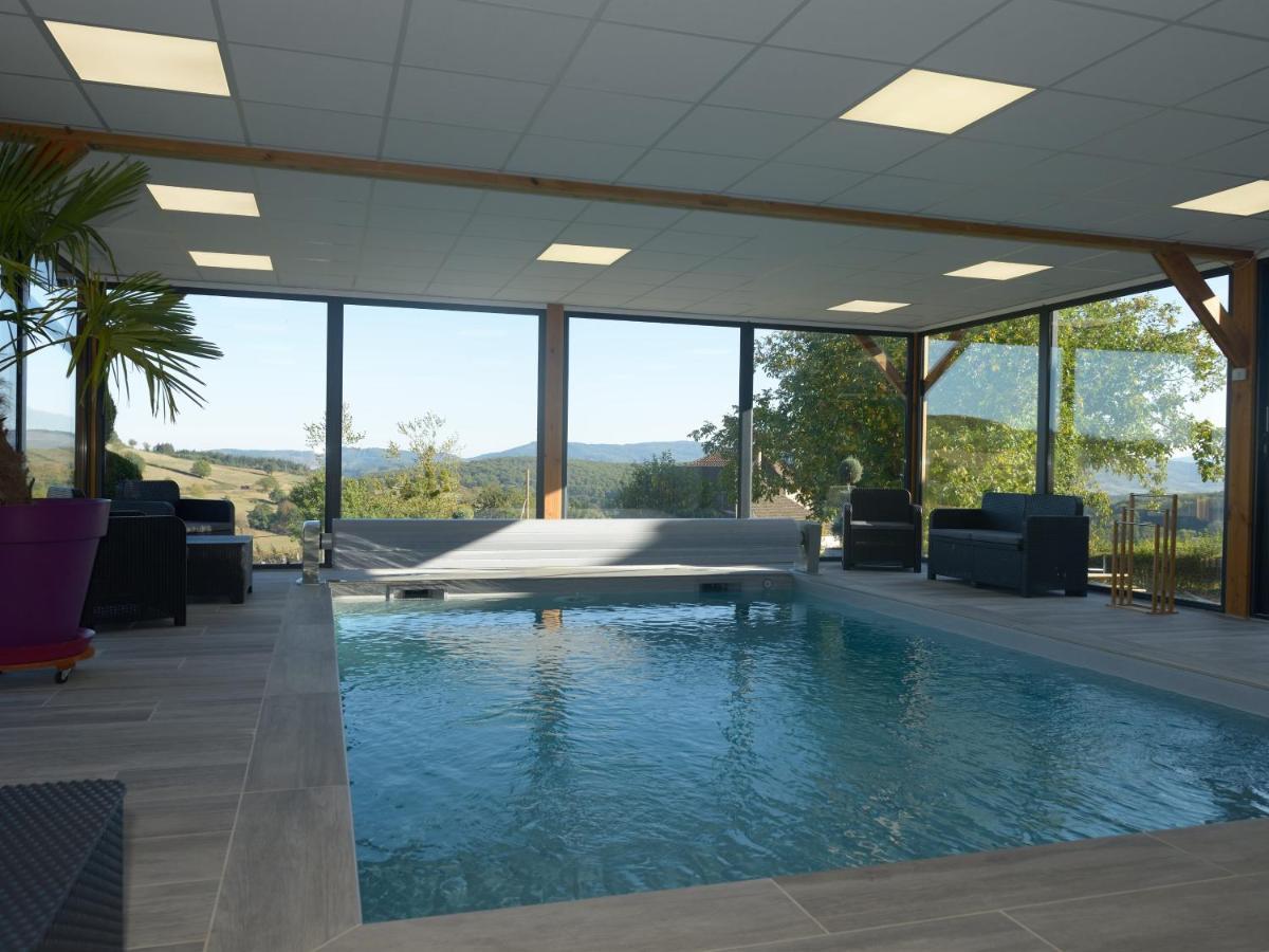 Gîte de Bellevue avec piscine intérieure privative Bergesserin Extérieur photo